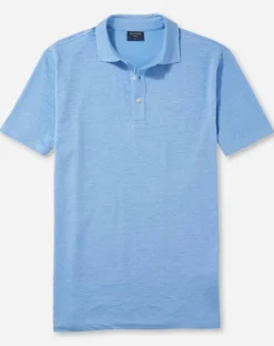 OLYMP Polo Casual, modern fit polo, lichtblauw