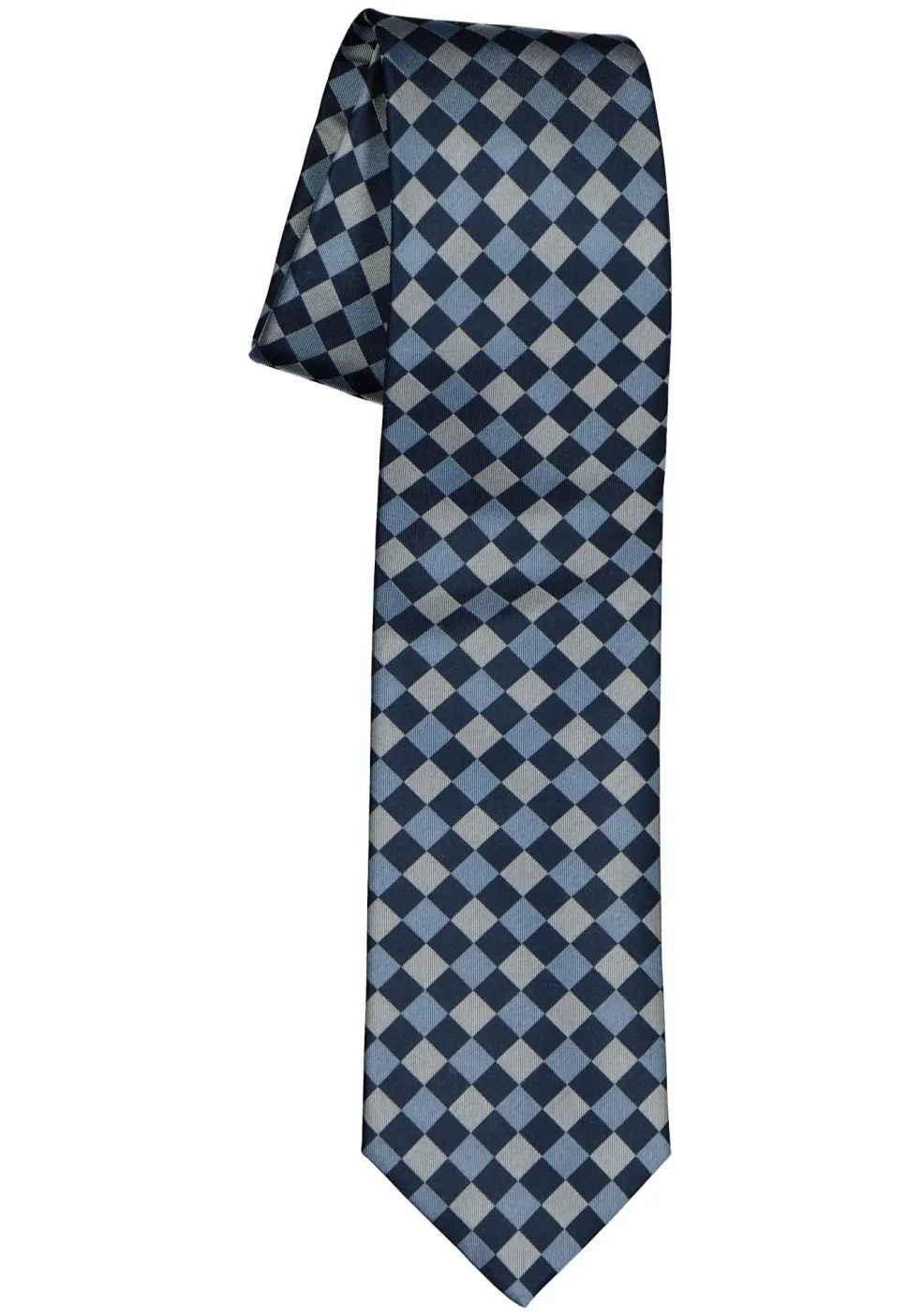Pelucio stropdas, blauw geruit