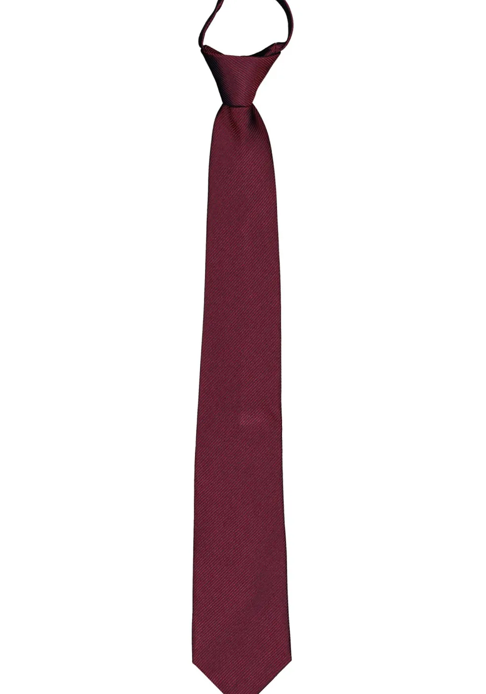 Pelucio voorgeknoopte stropdas met rits, bordeaux rood