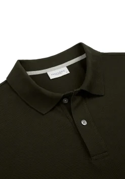 Profuomo slim fit heren polo, army groen