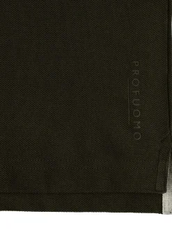 Profuomo slim fit heren polo, army groen