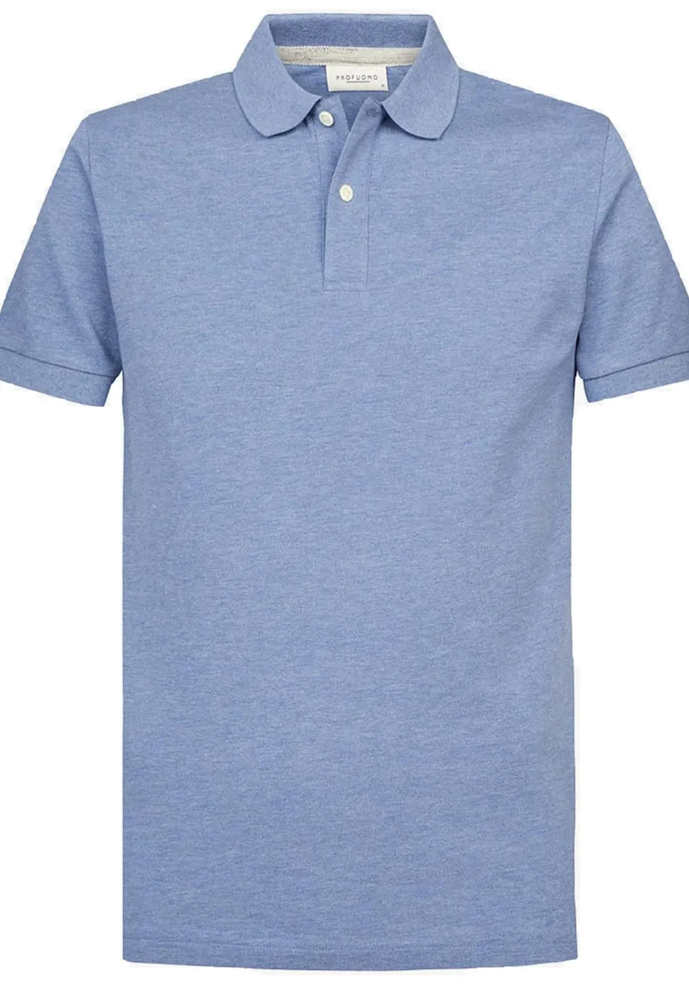 Profuomo slim fit heren polo, blauw