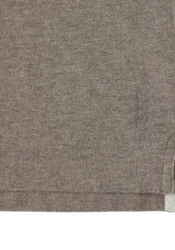 Profuomo slim fit heren polo, bruin