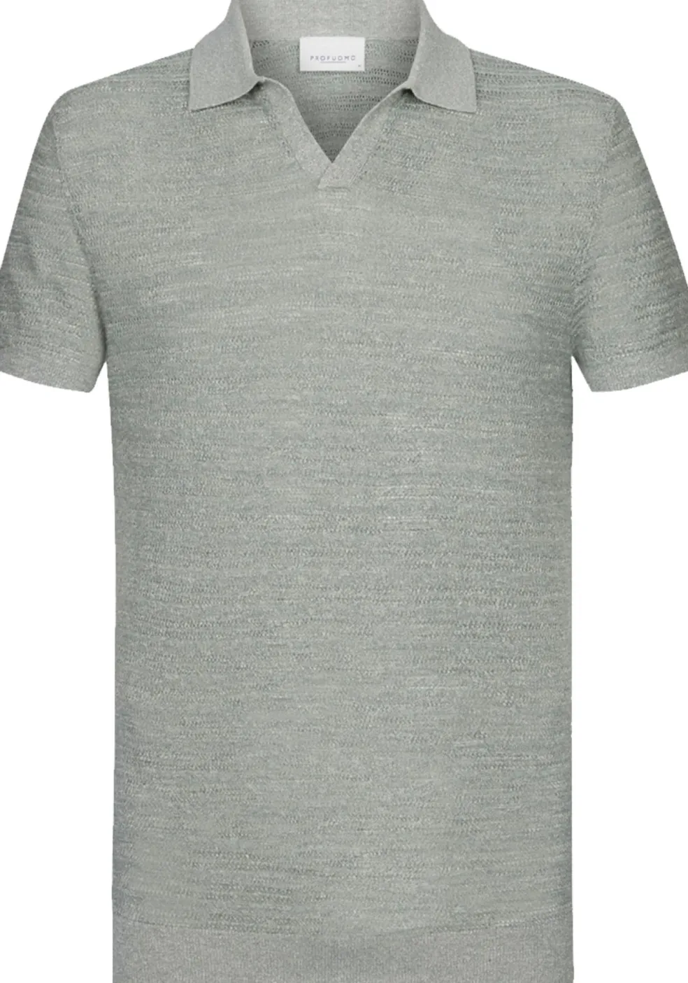 Profuomo slim fit heren polo, groen