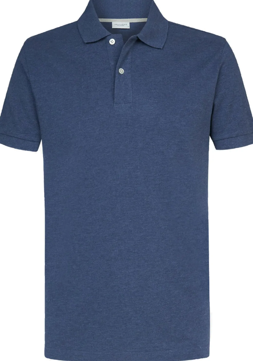 Profuomo slim fit heren polo, jeans blauw