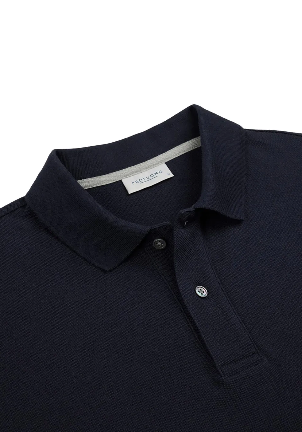 Profuomo slim fit heren polo, navy blauw