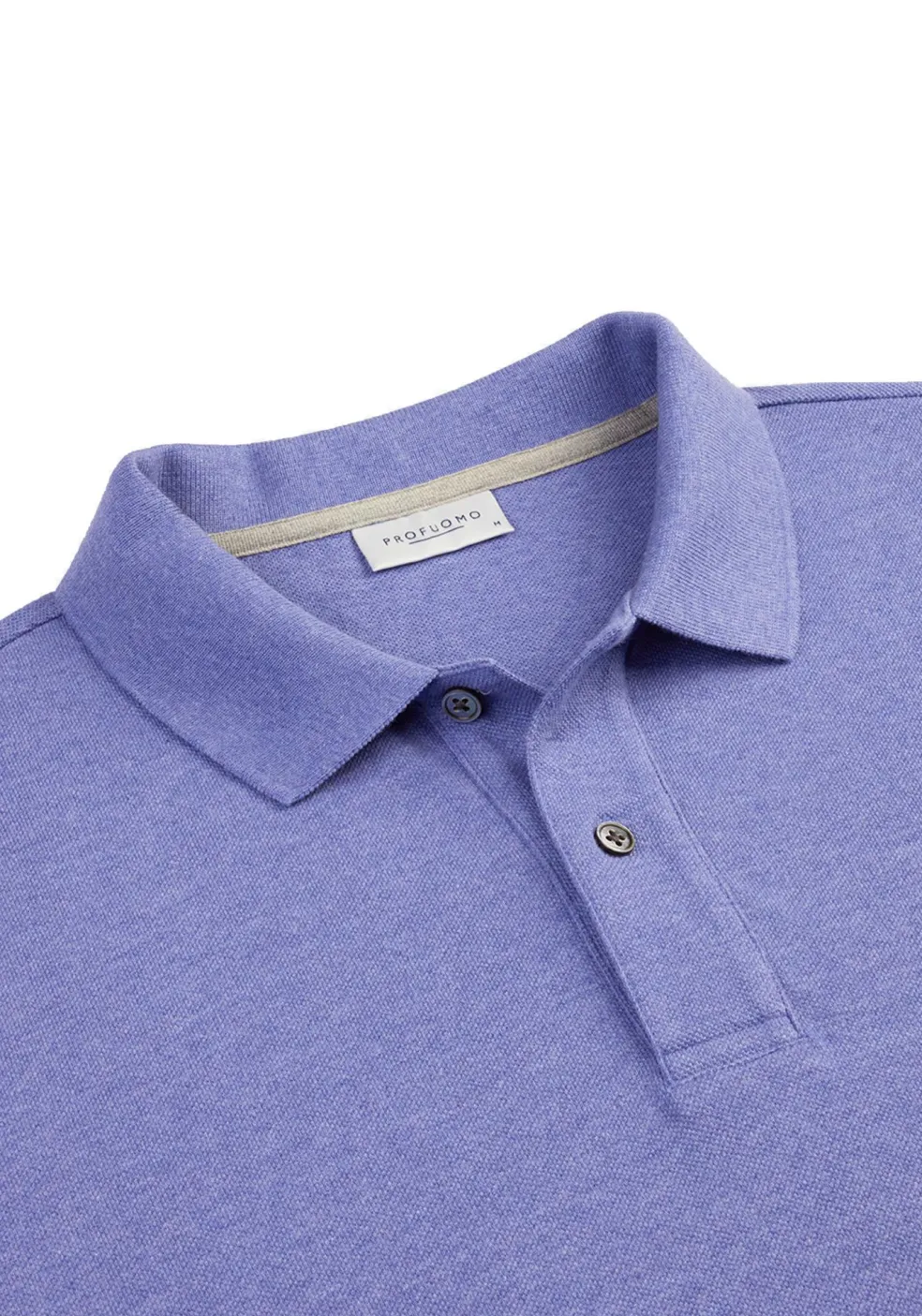 Profuomo slim fit heren polo, paars