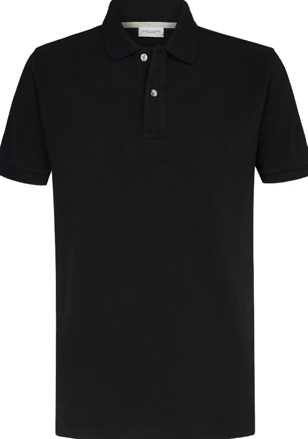 Profuomo slim fit heren polo, zwart
