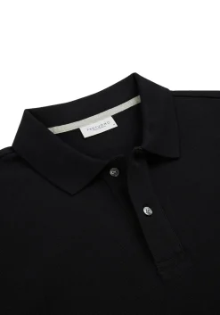 Profuomo slim fit heren polo, zwart