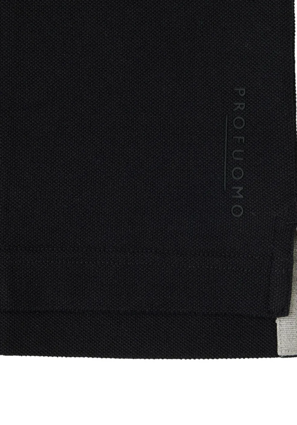 Profuomo slim fit heren polo, zwart