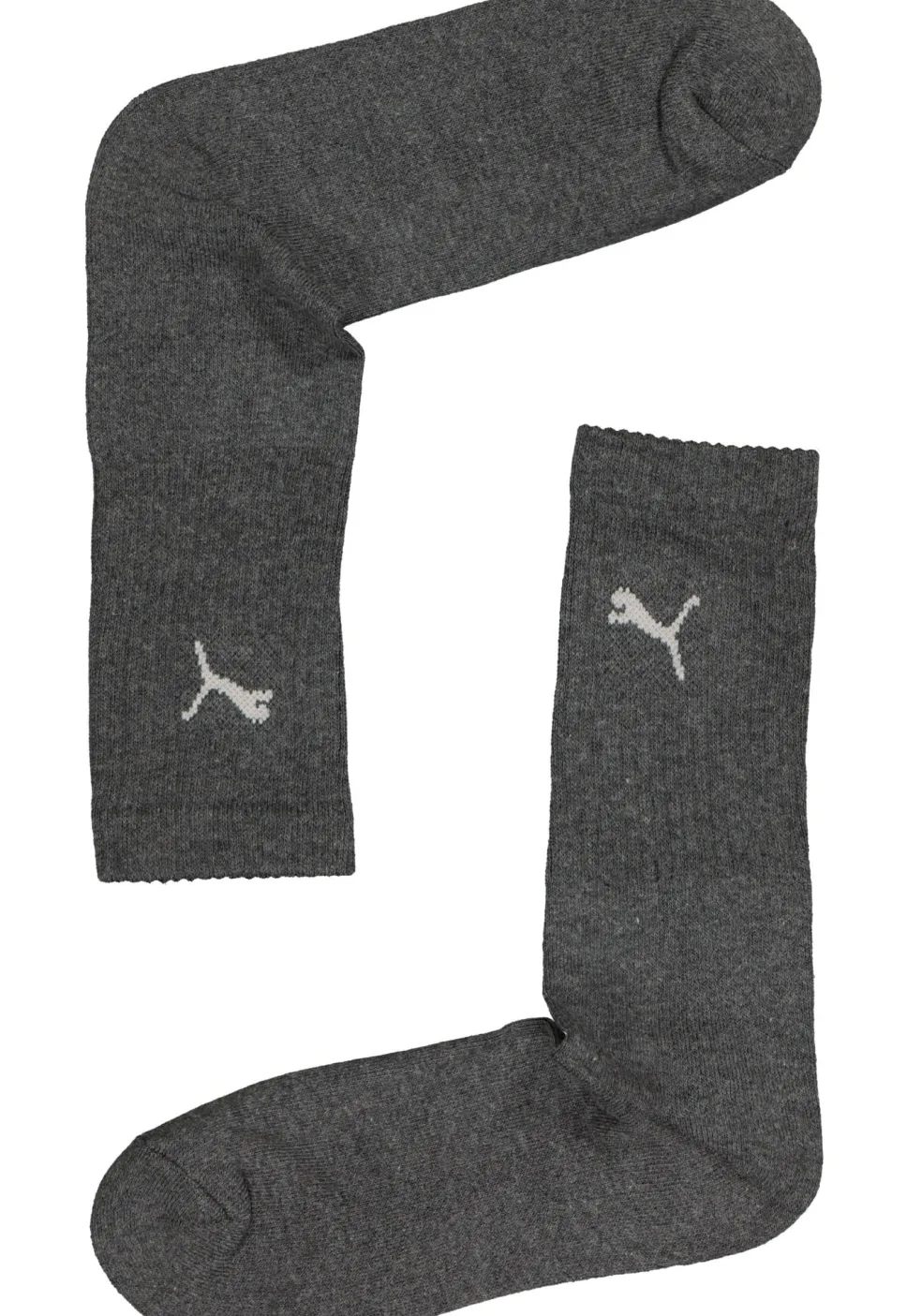 Puma Crew Sock (3-pack), antraciet grijs