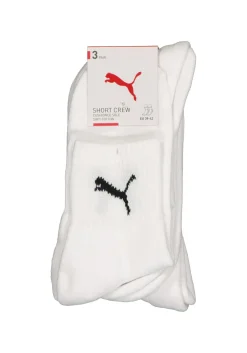 Puma short crew 3-Pack, wit