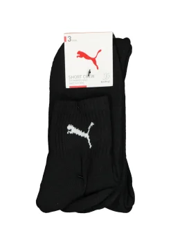 Puma short crew 3-Pack, zwart