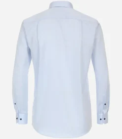 Redmond comfort fit overhemd, popeline, blauw