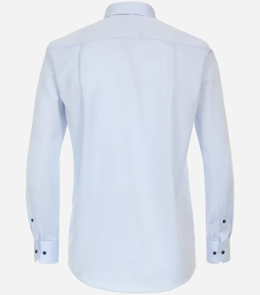 Redmond comfort fit overhemd, popeline, blauw