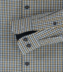Redmond comfort fit overhemd, popeline, blauw geruit