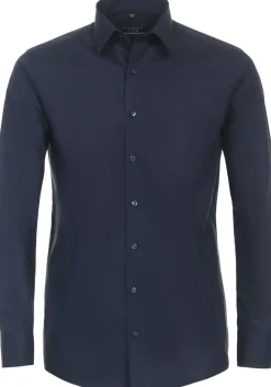Redmond comfort fit overhemd, popeline, blauw