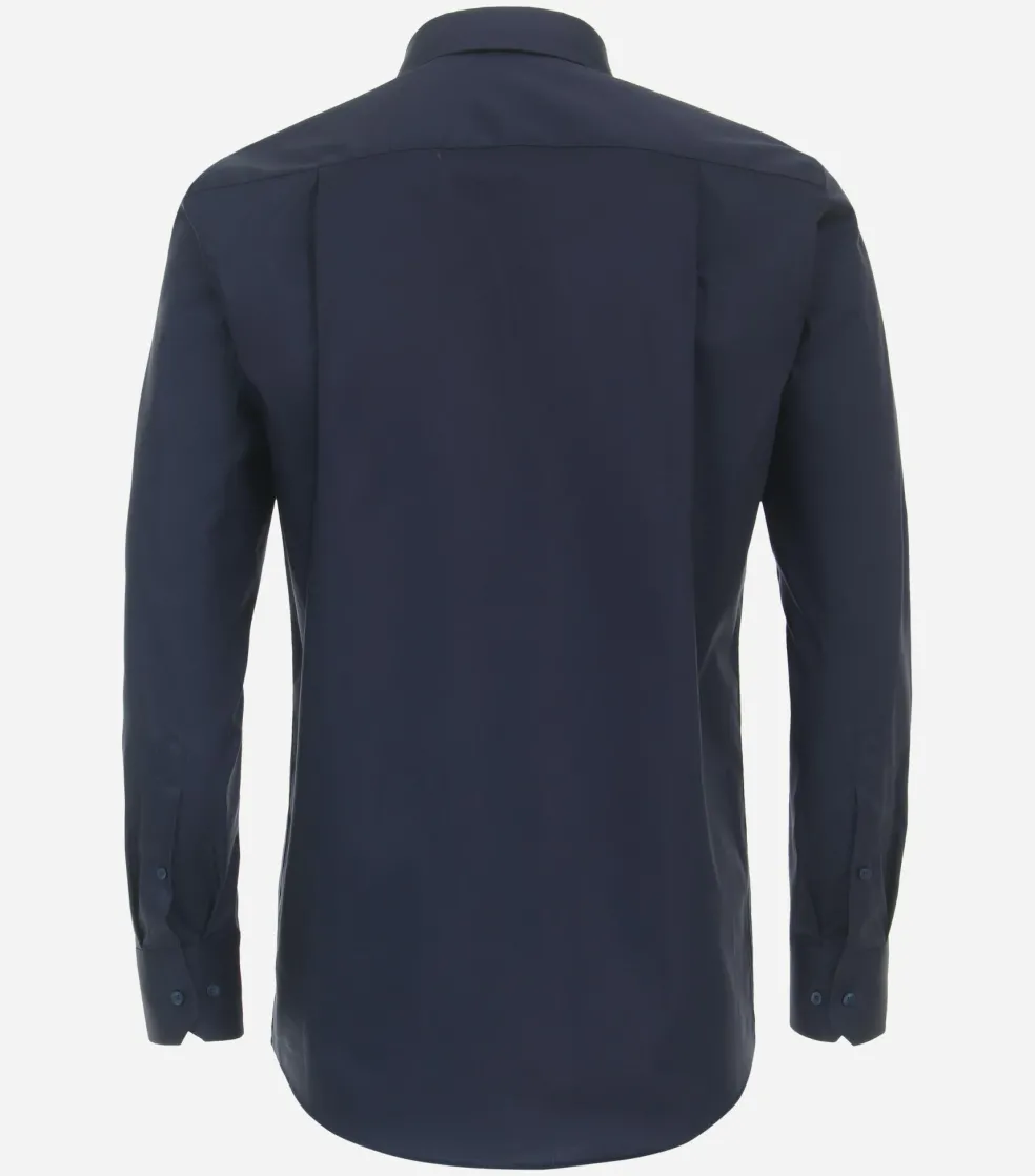 Redmond comfort fit overhemd, popeline, blauw