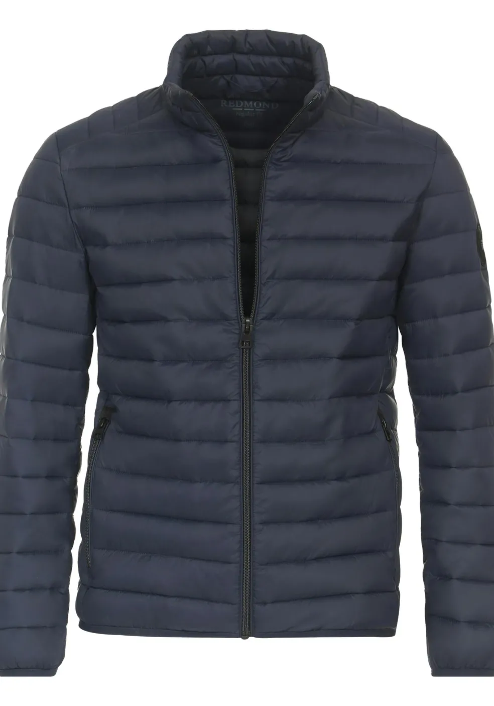Redmond comfort fit tussenjas, blauw