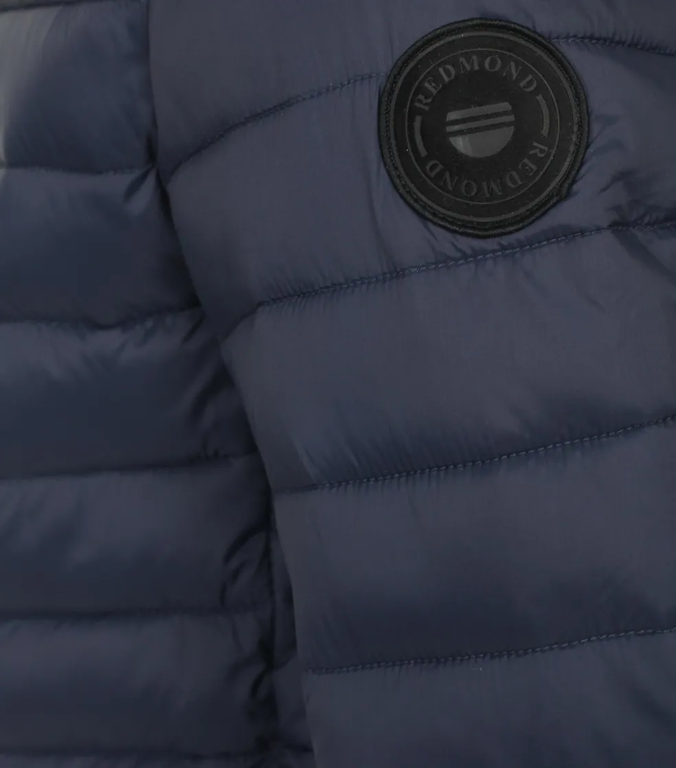 Redmond comfort fit tussenjas, blauw