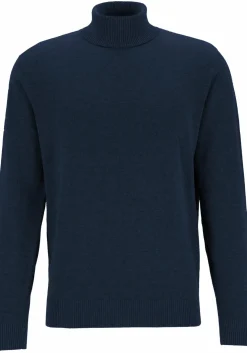 Redmond heren coltrui katoen, marine blauw