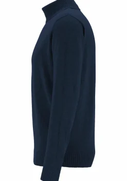 Redmond heren coltrui katoen, marine blauw