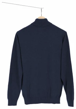 Redmond heren coltrui katoen, marine blauw