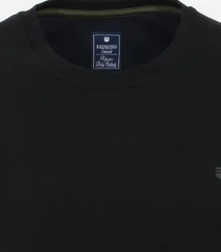 Redmond heren sweatshirt katoenmengsel, O-hals, grijs (middeldik)