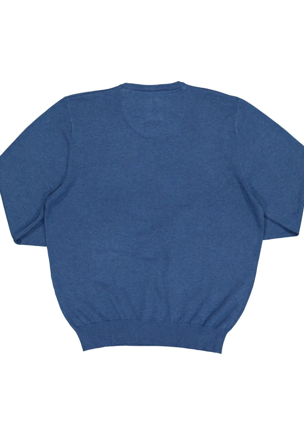 Redmond heren trui katoen, O-hals, blauw