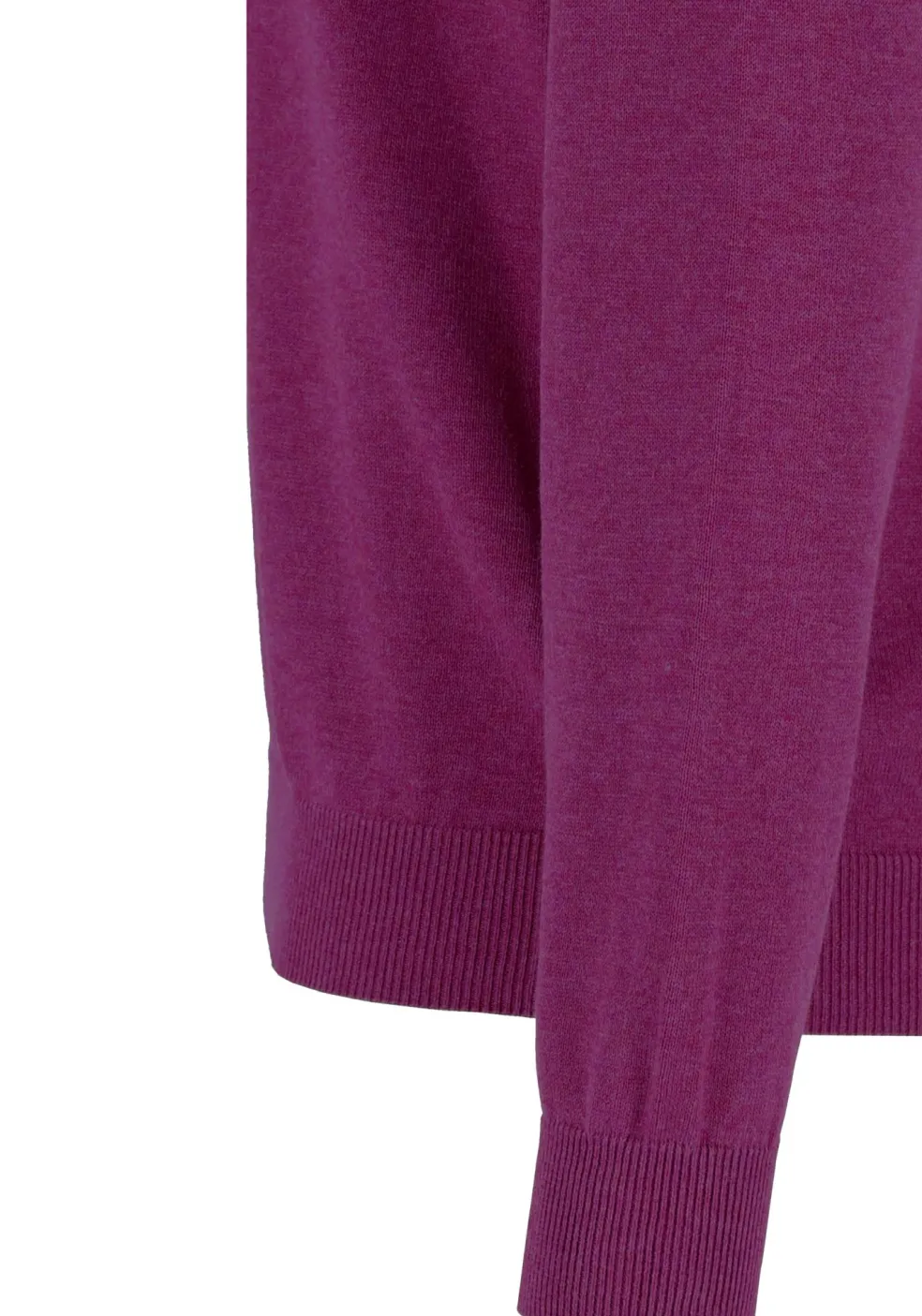 Redmond heren trui katoen, V-hals, magenta, donker paars-roze