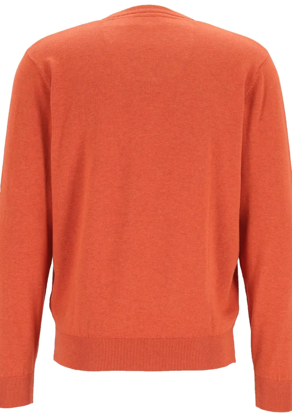Redmond heren trui katoen, V-hals, oranje