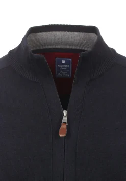 Redmond heren vest katoen, met rits, marine blauw