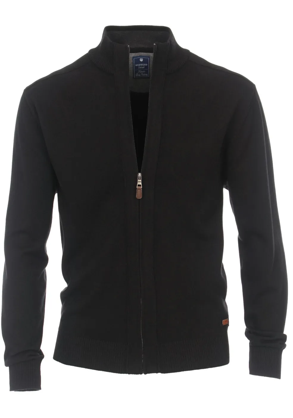 Redmond heren vest katoen, met rits, zwart