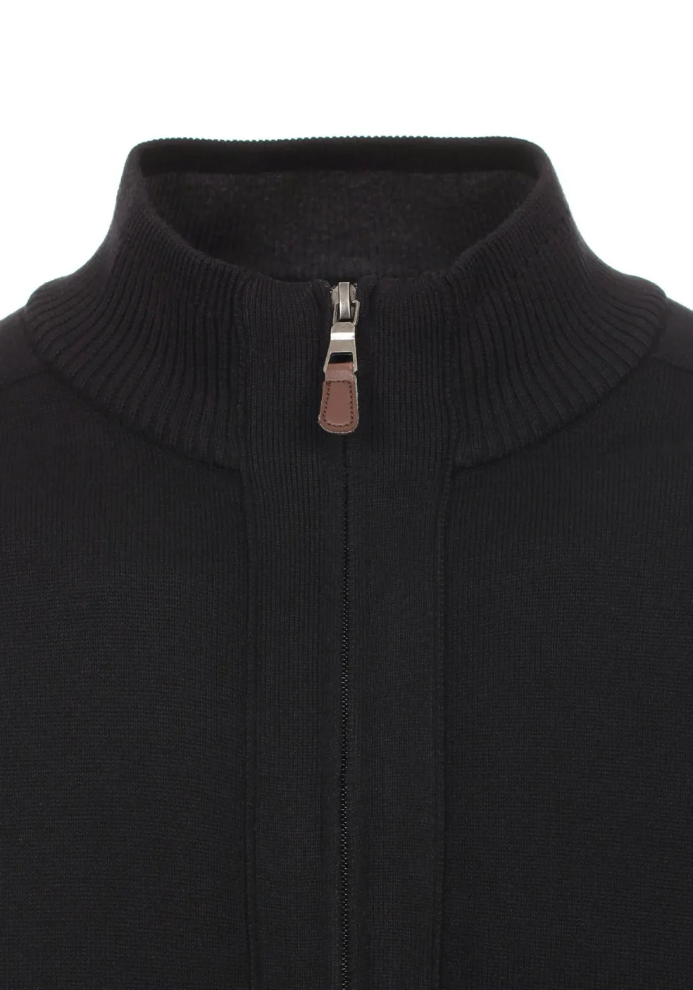 Redmond heren vest katoen, met rits, zwart