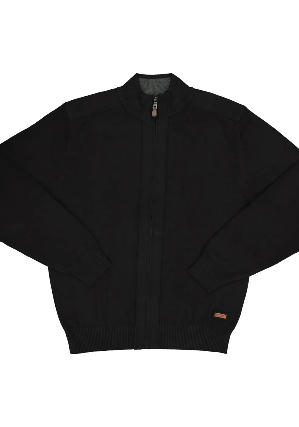 Redmond heren vest katoen, met rits, zwart