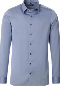 Redmond modern fit overhemd, popeline, blauw