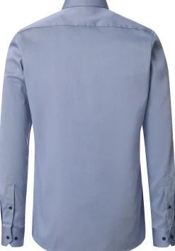 Redmond modern fit overhemd, popeline, blauw