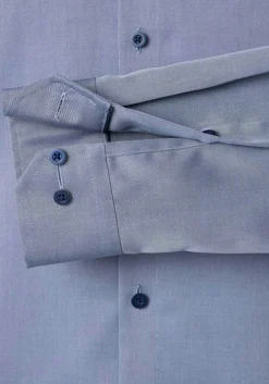 Redmond modern fit overhemd, popeline, blauw