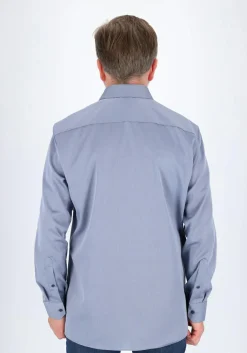 Redmond modern fit overhemd, popeline, blauw