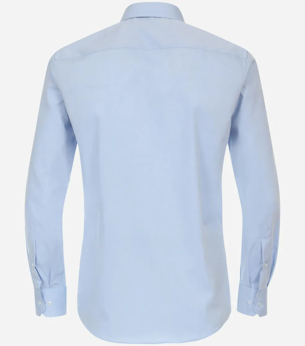 Redmond modern fit overhemd, popeline, blauw