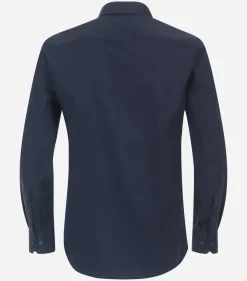 Redmond modern fit overhemd, popeline, blauw