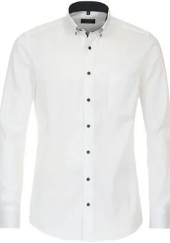 Redmond modern fit overhemd, popeline, wit