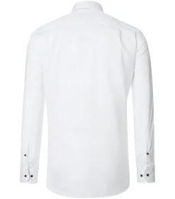 Redmond modern fit overhemd, twill, wit