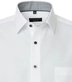 Redmond modern fit overhemd, twill, wit