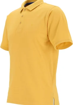 Redmond modern fit poloshirt, geel (blauw contrast)