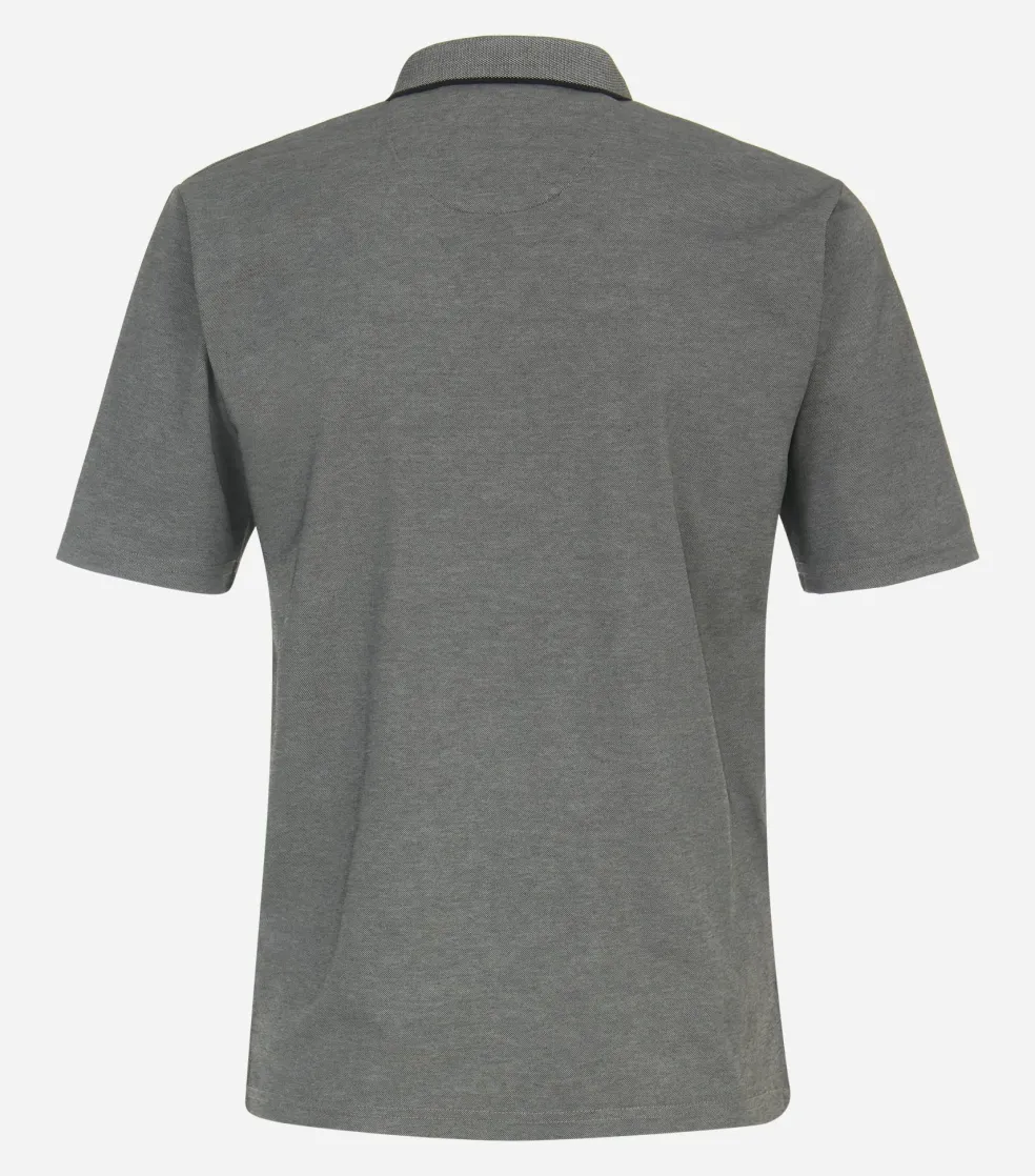 Redmond regular fit heren polo, jersey, grijs