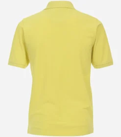 Redmond regular fit heren polo, pique, geel