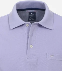 Redmond regular fit heren polo, pique, paars
