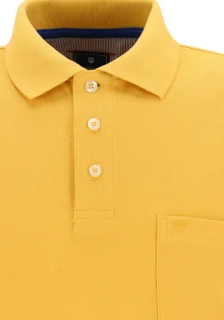 Redmond regular fit poloshirt, geel