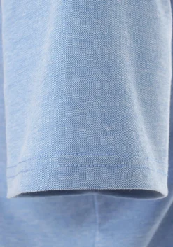 Redmond regular fit poloshirt, midden blauw melange